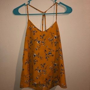 Yellow flower tank